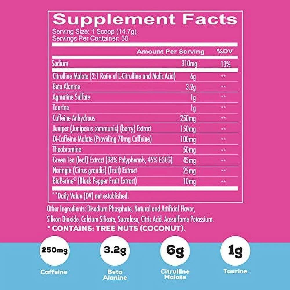 Total War Preworkout Powder (Compare to Cellucor C4) Vice City (30 Servings) *EN