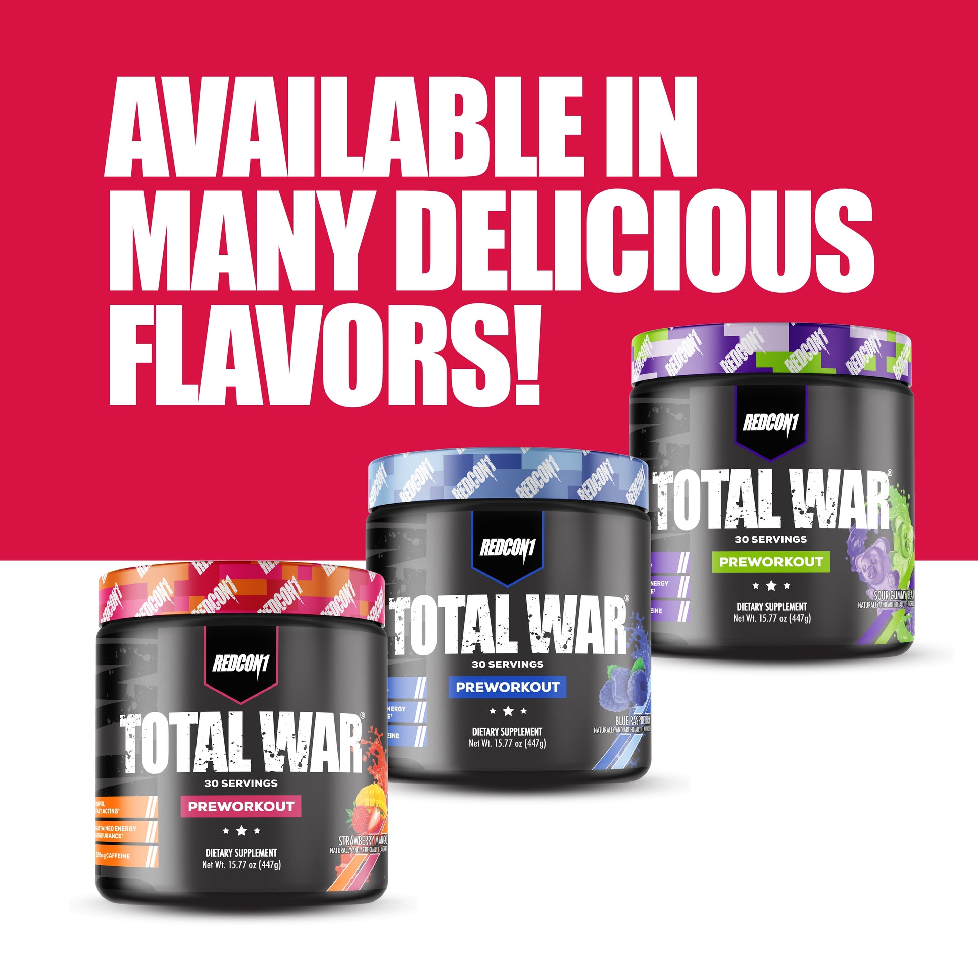 Total War Pre-Workout Powder, Strawberry Kiwi, 30 Servings