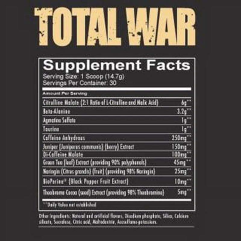 Total War Pre-Workout Powder, Strawberry Kiwi, 30 Servings