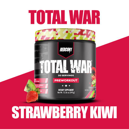 Total War Pre-Workout Powder, Strawberry Kiwi, 30 Servings