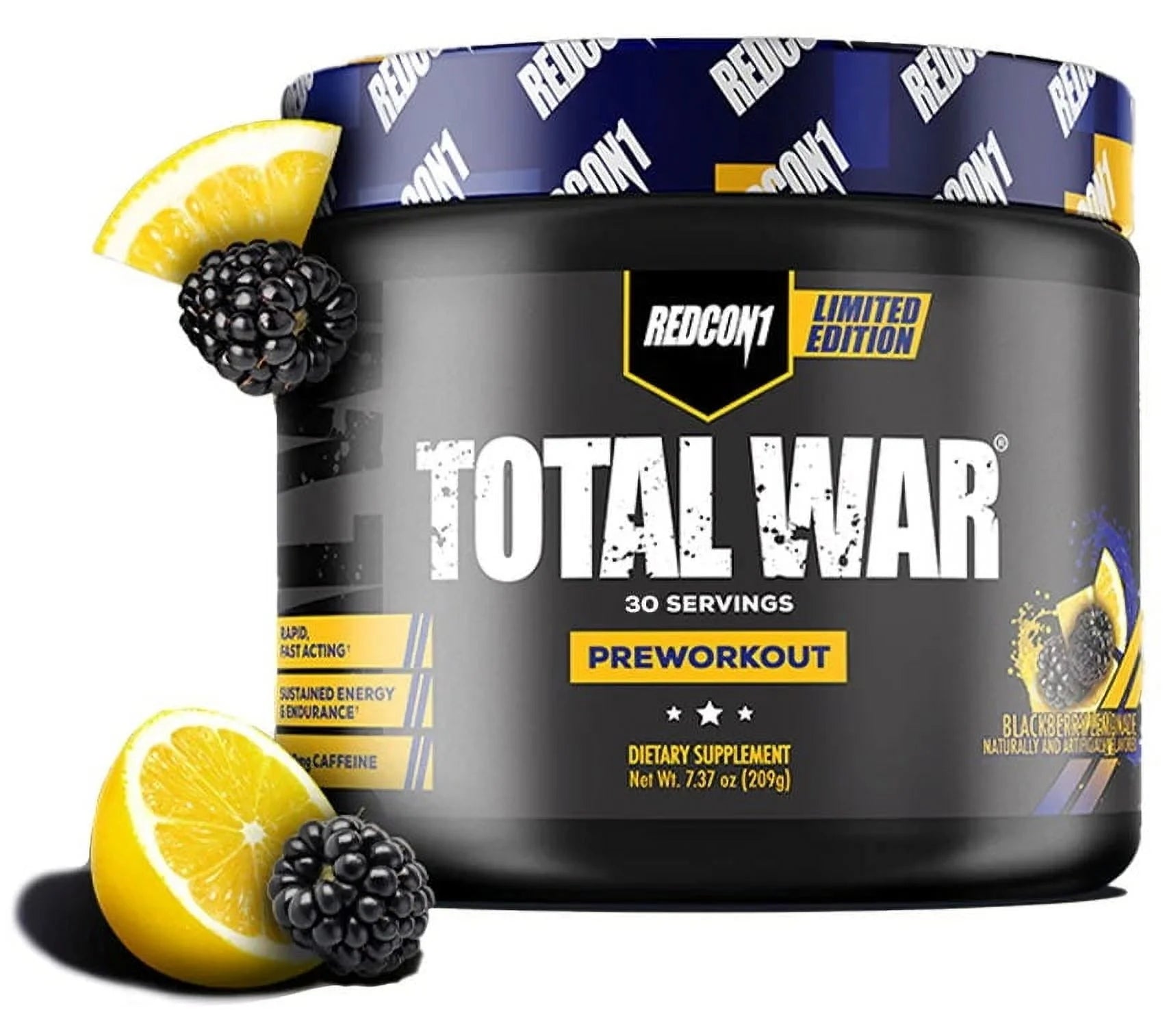 Total War 30 Servings Blackberry Lemonade Total War Pre-Workout